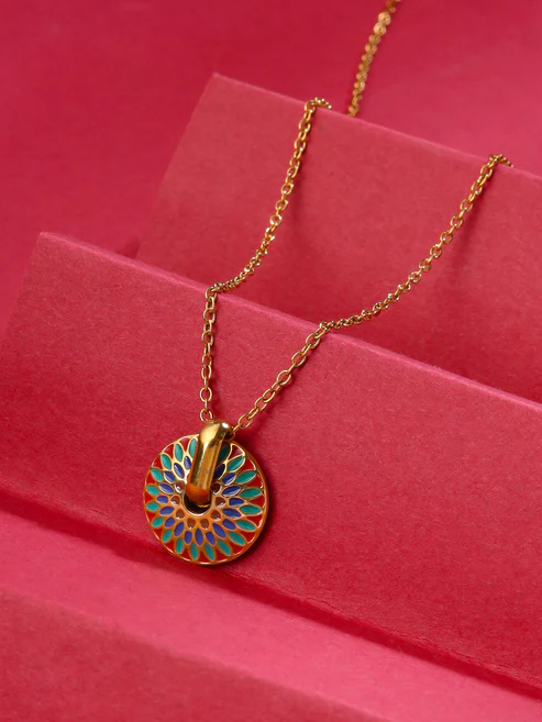 Gold Plated Simple Chain Necklace - Image 2