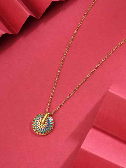 Gold Plated Simple Chain Necklace - Image 3