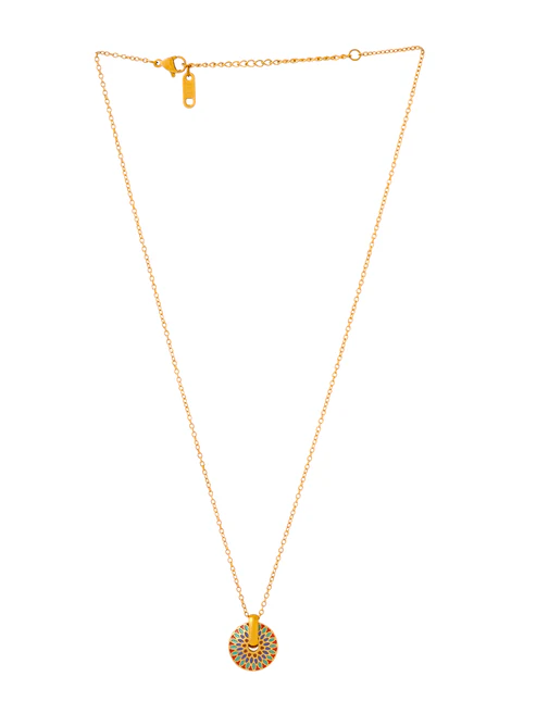 Gold Plated Simple Chain Necklace - Image 4