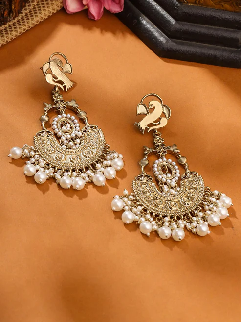 Traditional Chandbali Earrings for Women - Image 3